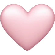 light pink heart sticker