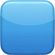 A blue square sticker