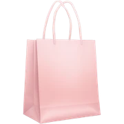 Shopping bag light pink sticker