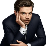 dapper gentleman in a suit sticker