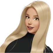 smiling blonde girl portrait sticker