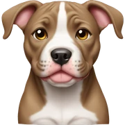 Pitbull puppy sticker