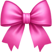 pink bow sticker