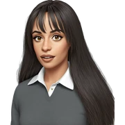 realistic portrait of a girl sticker