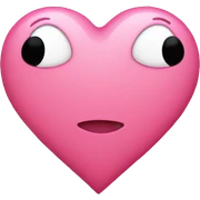 Pink heart sticker