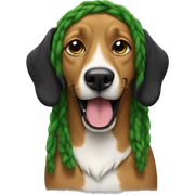 Reggae dog sticker