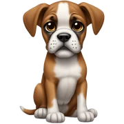 Boxer puppy sticker
