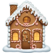 gingerbread house sticker
