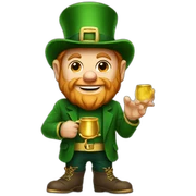 Notre dame leprechaun sticker