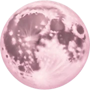 pastel pink moon sticker