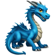 Blue dragon sticker