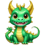 dragon cute blingbling sticker