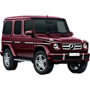 Burgundy G-class sticker