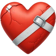 Heart with bandage sticker