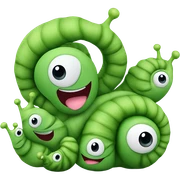 green snails toy sticker