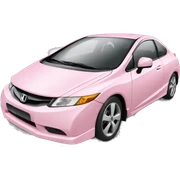 light pink honda civic sticker
