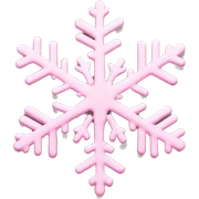 pastel pink snowflake  sticker