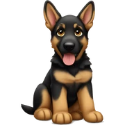 German Shepherd puppy sticker