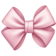 light pink bow sticker