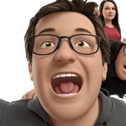 boys with glasses and smiles sticker