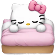 Sleepy hello kitty  sticker
