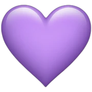 Light purple heart sticker