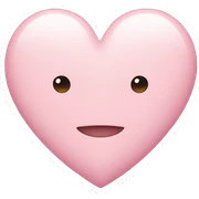 pastel pink heart sticker