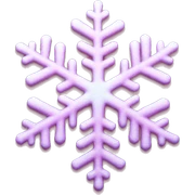 Pink snowflake sticker