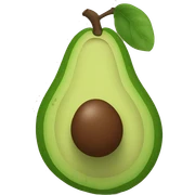 Un aguacate con pestañas sticker