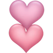 Couple-of-hearts-coloured-light-pastel-shade sticker