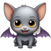 baby bat wings sticker