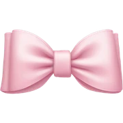 Light pink bow sticker