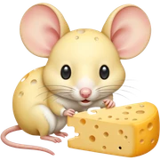mouse cheese sticker