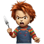 Chucky hungry  sticker