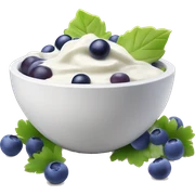 yoghurt bowl with grapes and blueberries sticker
