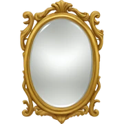Antique gold mirror sticker