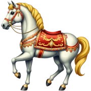 Vintage circus horse sticker