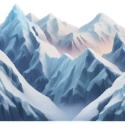 Frozen mountains  sticker