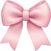 Light pink bow sticker
