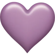 Mauve heart sticker