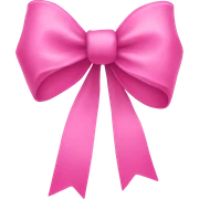 pink bow sticker