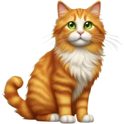 orange cat sticker