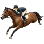 jumping horse sticker