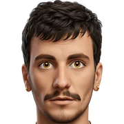 male portrait with earrings sticker