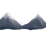 mountains sticker