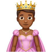 Hombre moreno con vestido de princesa  sticker