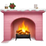 Winter Pink FirePlace sticker
