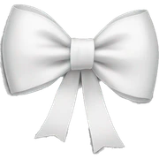 white bow  sticker