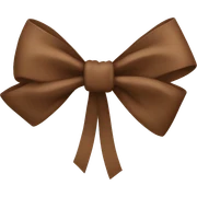 brown bow sticker