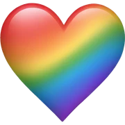 Rainbow Heart  sticker